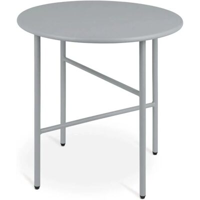 Bomoe Finn Beistelltisch Ø 44x46cm Grau Metall Bomoe Finn Beistelltisch Ø 44x46cm Grau Metall