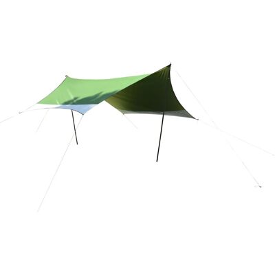 Leco Zeltplane 430 cm x 370 cm inkl. Tragetasche Grün-Weiß Leco Zeltplane 430 cm x 370 cm inkl. Tragetasche Grün-Weiß