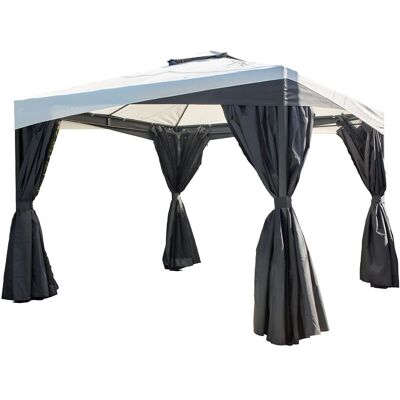 Sojag Pavillon Malta 1010 Schwarz 305 cm x 305 cm x 271 cm Sojag Pavillon Malta 1010 Schwarz 305 cm x 305 cm x 271 cm