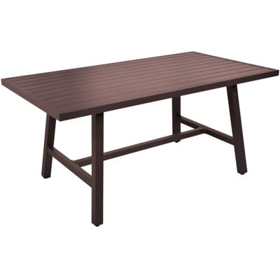 Garden Pleasure Gartentisch Denia Rechteckig Dunkelbraun 89,5 cm x 160 cm Garden Pleasure Gartentisch Denia Rechteckig Dunkelbraun 89,5 cm x 160 cm