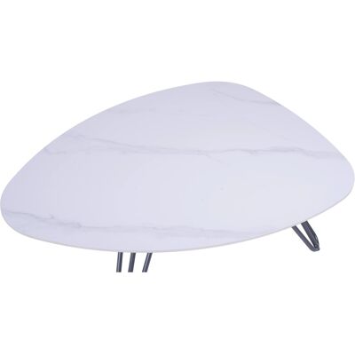Garden Pleasure Gartentisch Silena Oval Weiß-Grau 88 cm x 110 cm Garden Pleasure Gartentisch Silena Oval Weiß-Grau 88 cm x 110 cm