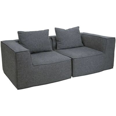 MCW 2er-Sofa/Zubehör Für Sofa O54 Modular Stoff/Textil 63x194x97cm Dunkelgrau MCW 2er-Sofa/Zubehör Für Sofa O54 Modular Stoff/Textil 63x194x97cm Dunkelgrau
