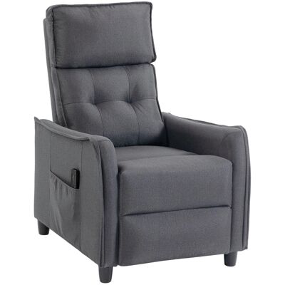 HOMCOM Massage Recliner Sofa Polyester 93L x 69B x 104H cm Grau HOMCOM Massage Recliner Sofa Polyester 93L x 69B x 104H cm Grau
