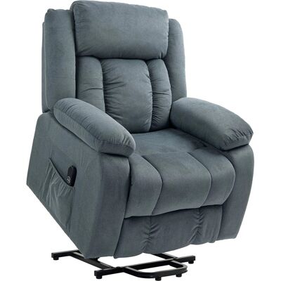 HOMCOM Fernsehsessel mit Aufstehhilfe Polyester Stahl 92B x 94T x 105H cm Grau HOMCOM Fernsehsessel mit Aufstehhilfe Polyester Stahl 92B x 94T x 105H cm Grau
