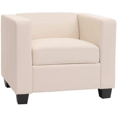 MCW Sessel Loungesessel Lille Kunstleder Weiß MCW Sessel Loungesessel Lille Kunstleder Weiß