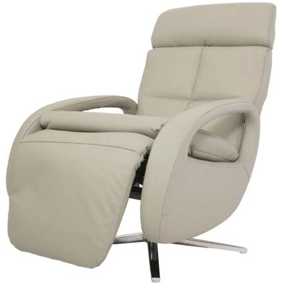 MCW Relaxsessel L11 Drehbar Voll-Leder Grau MCW Relaxsessel L11 Drehbar Voll-Leder Grau