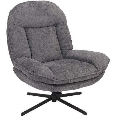 MCW Relaxsessel P32 Drehbar Metall Stoff/Textil Chenille Grau MCW Relaxsessel P32 Drehbar Metall Stoff/Textil Chenille Grau