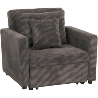 MCW Schlafsessel L90 Dunkelgrau Stoff/Textil Cord MCW Schlafsessel L90 Dunkelgrau Stoff/Textil Cord