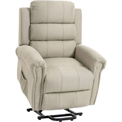 HOMCOM Relaxsessel Polyester Metall 87,5L x 87B x 108H cm Beige HOMCOM Relaxsessel Polyester Metall 87,5L x 87B x 108H cm Beige