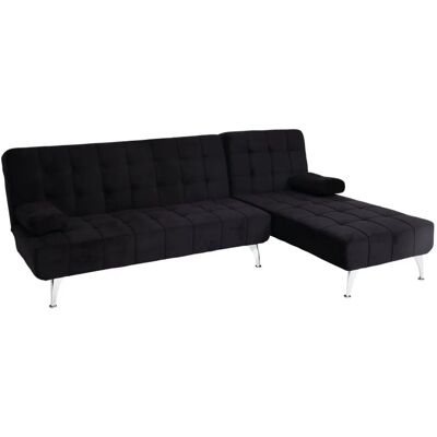 MCW Schlafsofa K22 Samt Schwarz MCW Schlafsofa K22 Samt Schwarz
