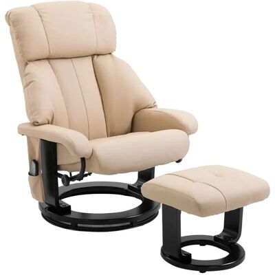 HOMCOM Massagesessel mit Liegefunktion Ergonomischer Beige 76 x 80 x 102 cm HOMCOM Massagesessel mit Liegefunktion Ergonomischer Beige 76 x 80 x 102 cm