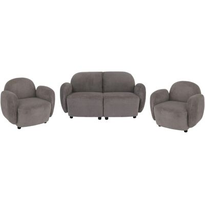 MCW Wohnzimmer-Set P33 Stoff/Textil Chenille Öko-Tex Hellgrau MCW Wohnzimmer-Set P33 Stoff/Textil Chenille Öko-Tex Hellgrau