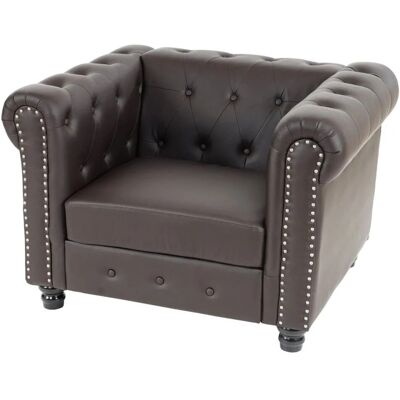 MCW - Edinburgh - antikbraun - runde beine - Armchair MCW - Edinburgh - antikbraun - runde beine - Armchair