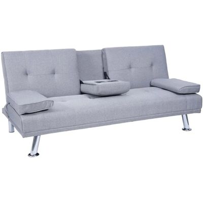 MCW 3er-Sofa F60 Textil Hellgrau MCW 3er-Sofa F60 Textil Hellgrau