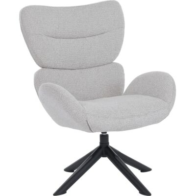 MCW Loungestuhl Q53 Drehbar Metall Chenille Creme MCW Loungestuhl Q53 Drehbar Metall Chenille Creme