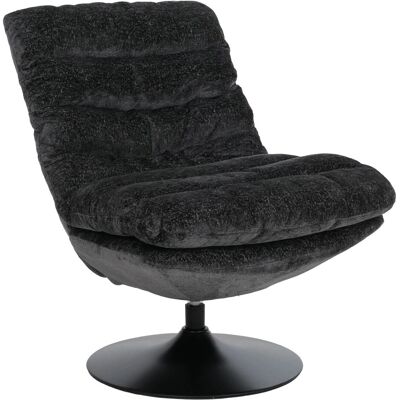 MCW Loungesessel Q29 Drehbar Stoff Chenille 470g/m² Öko-Tex Stahl Dunkelgrau MCW Loungesessel Q29 Drehbar Stoff Chenille 470g/m² Öko-Tex Stahl Dunkelgrau