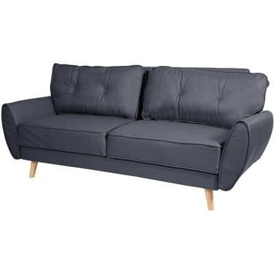 MCW 3er-Sofa J19 Schlaffunktion 203cm Stoff/Textil Anthrazit MCW 3er-Sofa J19 Schlaffunktion 203cm Stoff/Textil Anthrazit