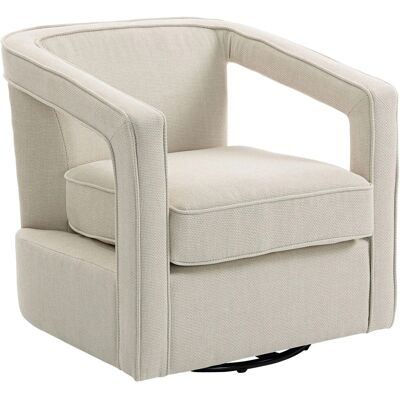 HOMCOM Polstersessel Polyester Metall 77L x 75B x 72H cm Beige HOMCOM Polstersessel Polyester Metall 77L x 75B x 72H cm Beige