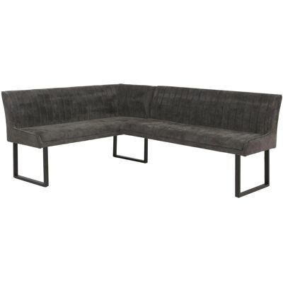 MCW Eckbank O82 Öko-Tex Chenille Stoff/Textil Metall 159x210cm Dunkelgrau MCW Eckbank O82 Öko-Tex Chenille Stoff/Textil Metall 159x210cm Dunkelgrau