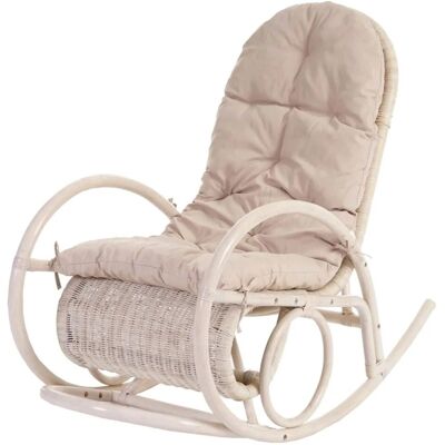 MCW Schaukelstuhl Queluz Auflage Creme MCW Schaukelstuhl Queluz Auflage Creme