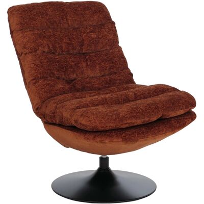 MCW Loungesessel Q29 Drehbar Stoff Chenille 470g/m² Öko-Tex Stahl Terrakotta MCW Loungesessel Q29 Drehbar Stoff Chenille 470g/m² Öko-Tex Stahl Terrakotta