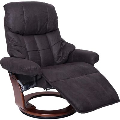 Robas Lund MCA Relaxsessel Calgary 2 Stoff/Textil 150kg Belastbar Braun-Schwarz Walnuss-Optik Robas Lund MCA Relaxsessel Calgary 2 Stoff/Textil 150kg Belastbar Braun-Schwarz Walnuss-Optik