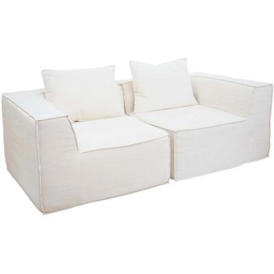 MCW 2er-Sofa/Zubehör Für Sofa O54 Modular Stoff/Textil 63x194x97cm Creme MCW 2er-Sofa/Zubehör Für Sofa O54 Modular Stoff/Textil 63x194x97cm Creme