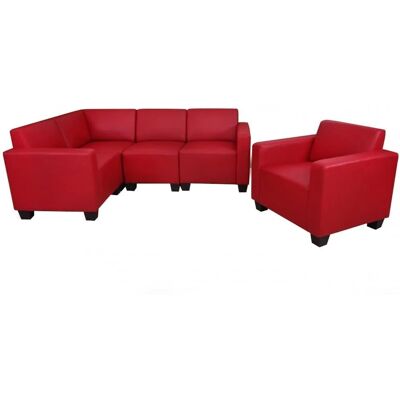 MCW Modular Sofa-System Lyon 4-1 Kunstleder Rot MCW Modular Sofa-System Lyon 4-1 Kunstleder Rot