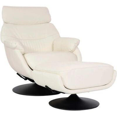 MCW Relaxsessel mit Hocker K99 Creme-Weiß MCW Relaxsessel mit Hocker K99 Creme-Weiß