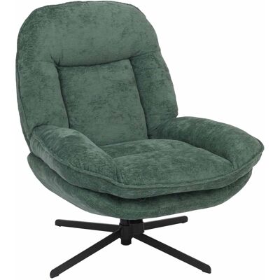 MCW Relaxsessel P32 Drehbar Metall Stoff/Textil Chenille Grün MCW Relaxsessel P32 Drehbar Metall Stoff/Textil Chenille Grün