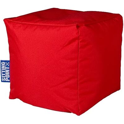SITTING POINT Cube SCUBA Wasserabweisend Roter Sitzsack SITTING POINT Cube SCUBA Wasserabweisend Roter Sitzsack