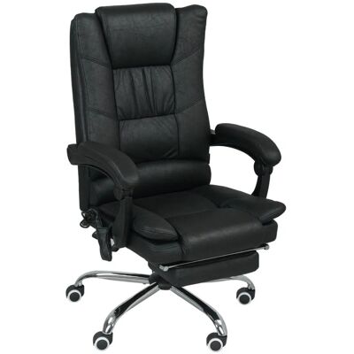 Vinsetto Massage-Bürostuhl Mikrofaser 64L x 70B x 110-118H cm Schwarz Vinsetto Massage-Bürostuhl Mikrofaser 64L x 70B x 110-118H cm Schwarz