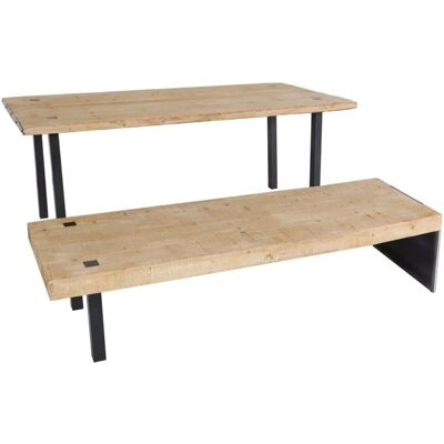 MCW L75-Es Esszimmer-Set - Rustik Industrie-Design MCW L75-Es Esszimmer-Set - Rustik Industrie-Design