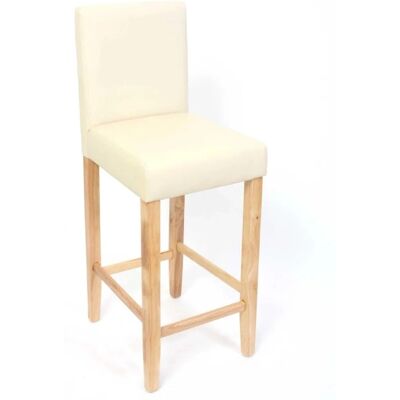 MCW Barhocker Cesena 2er-Set Creme Helle Füße MCW Barhocker Cesena 2er-Set Creme Helle Füße