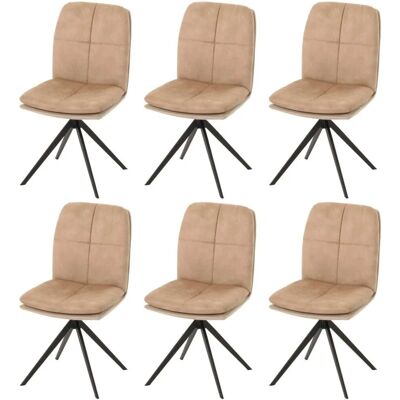 MCW Esszimmerstuhl M68 6er-Set Beige MCW Esszimmerstuhl M68 6er-Set Beige