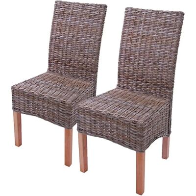 MCW Esszimmerstuhl Var 2er-Set ohne Sitzkissen Kubu-Rattan MCW Esszimmerstuhl Var 2er-Set ohne Sitzkissen Kubu-Rattan