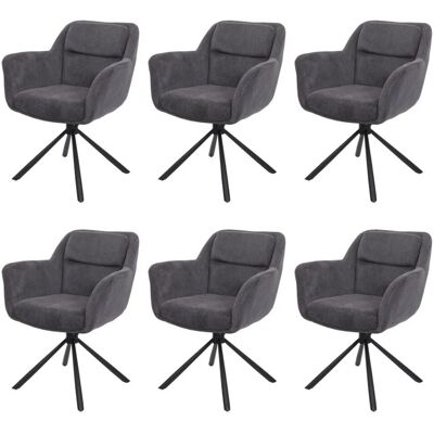 MCW Esszimmerstuhl K33 6er-Set Kord-Grau MCW Esszimmerstuhl K33 6er-Set Kord-Grau