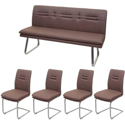 MCW Esszimmer-Set H70 Esszimmergruppe Braun 160cm MCW Esszimmer-Set H70 Esszimmergruppe Braun 160cm