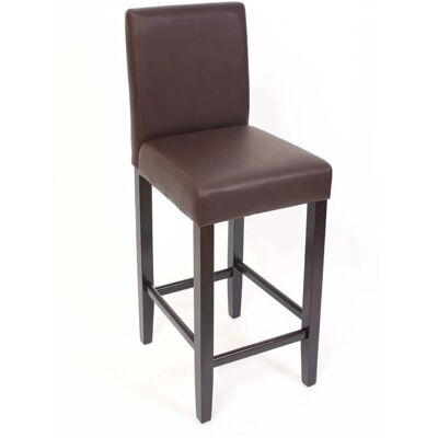 MCW Barhocker Cesena 2er-Set Braun Dunkle Füße MCW Barhocker Cesena 2er-Set Braun Dunkle Füße