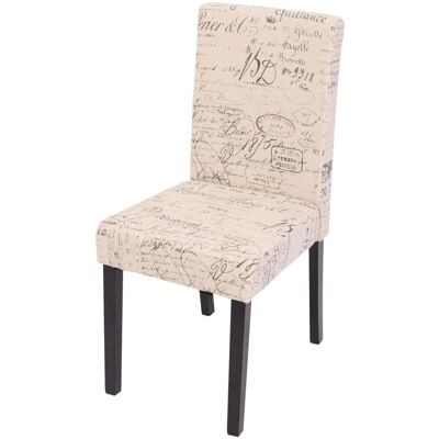 MCW Esszimmerstuhl Littau Schriftzug Schriftzug Creme Dunkle Beine MCW Esszimmerstuhl Littau Schriftzug Schriftzug Creme Dunkle Beine