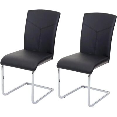 MCW Esszimmerstuhl F36 2er-Set Kunstleder Schwarz MCW Esszimmerstuhl F36 2er-Set Kunstleder Schwarz