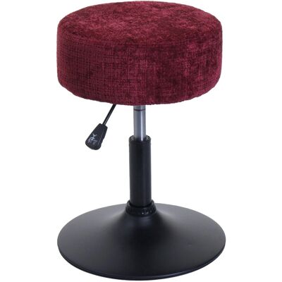 MCW Hocker C22 Höhenverstellbar Drehbar Ø 37cm Stoff Chenille Bordeaux MCW Hocker C22 Höhenverstellbar Drehbar Ø 37cm Stoff Chenille Bordeaux