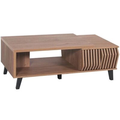 MCW M45-C Braune Wellen Gitter Couchtisch - Couchtisch MCW M45-C Braune Wellen Gitter Couchtisch - Couchtisch