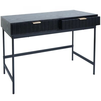 MCW Konsolentisch O41 Industrial Schublade Melamin 85x100x40cm Holzoptik Schwarz MCW Konsolentisch O41 Industrial Schublade Melamin 85x100x40cm Holzoptik Schwarz