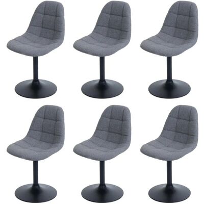 MCW Esszimmerstuhl A60 6er-Set Stoff/Textil Boucle 450g/m² Dunkelgrau MCW Esszimmerstuhl A60 6er-Set Stoff/Textil Boucle 450g/m² Dunkelgrau