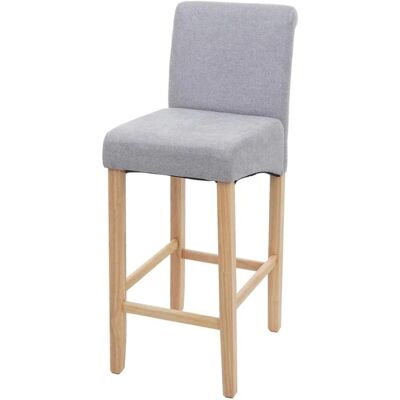 MCW Barhocker C33 Hellgrau Helle Beine Stoff/Textil MCW Barhocker C33 Hellgrau Helle Beine Stoff/Textil