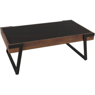 MCW Couchtisch L89 Schwarz Holz Dunkelbraun MCW Couchtisch L89 Schwarz Holz Dunkelbraun