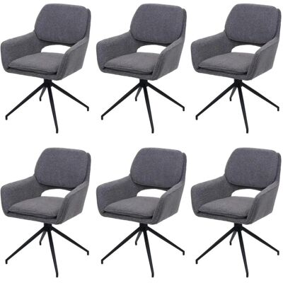 MCW Esszimmerstuhl N74 6er-Set Stoff Boucle 540g/m² Grau MCW Esszimmerstuhl N74 6er-Set Stoff Boucle 540g/m² Grau