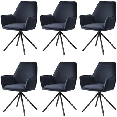MCW - G67 - Blau - Velours - Dining Chairs MCW - G67 - Blau - Velours - Dining Chairs