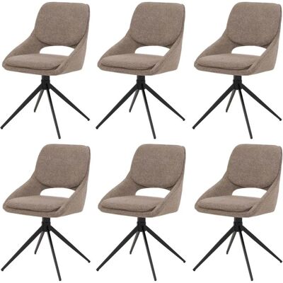 MCW Esszimmerstuhl N73 6er-Set Stoff/Textil Boucle 540g/m² Beige MCW Esszimmerstuhl N73 6er-Set Stoff/Textil Boucle 540g/m² Beige
